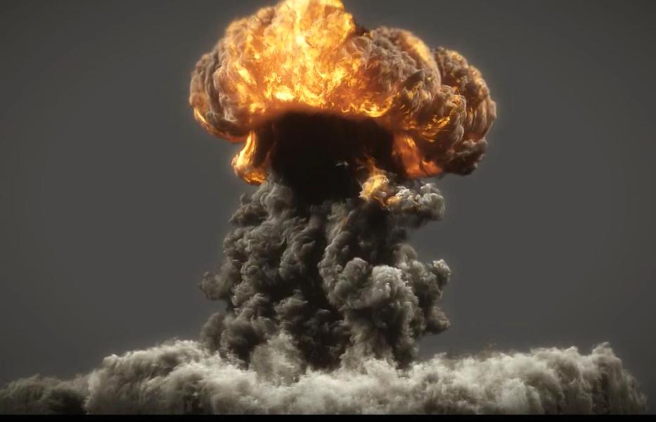 大型爆炸產生的蘑菇云煙火特效參考 大型爆炸產生的蘑菇云煙火特效參考