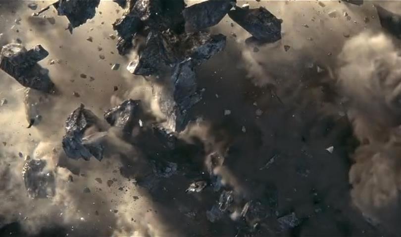 石頭破碎塵土揚起特效參考 石頭破碎塵土揚起特效參考