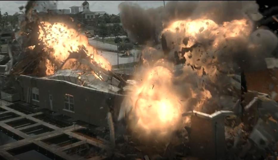 房屋內部爆炸破碎的場面特效參考 房屋內部爆炸破碎的場面特效參考