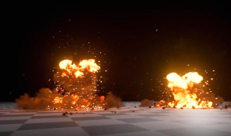 地面爆炸特效火焰煙霧參考視頻 地面爆炸特效火焰煙霧參考視頻