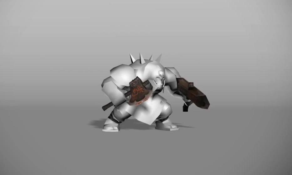 游戲怪物角色持雙刀攻擊動作 游戲怪物角色持雙刀攻擊動作