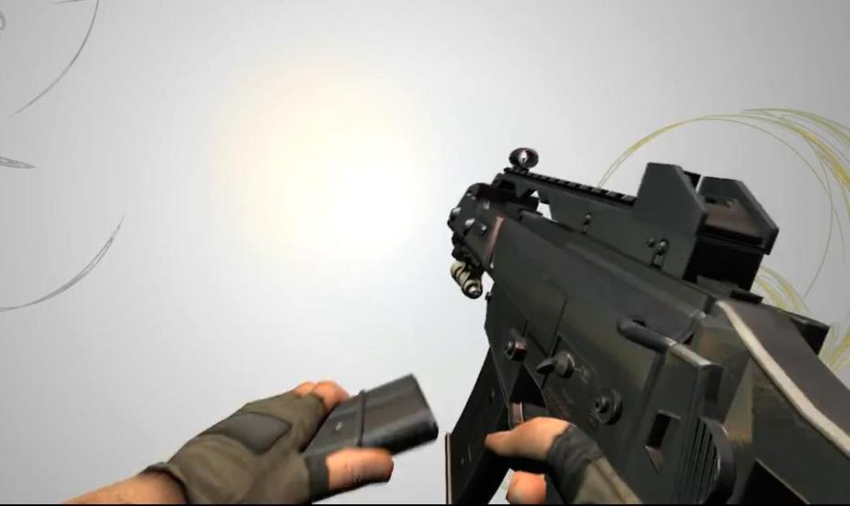 G36C自動步槍換子彈上膛動作參考