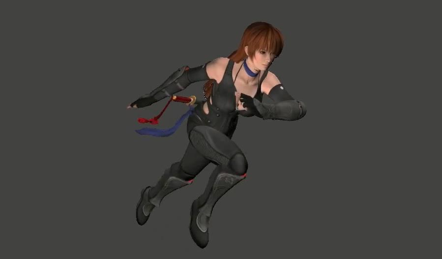 游戲女角色奔跑