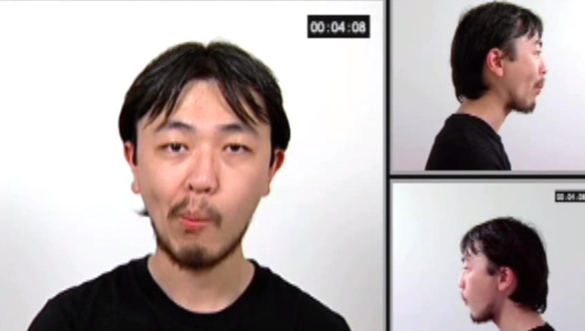 男人吃東西咀嚼食物表情參考