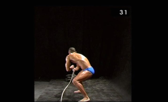 קıbackward rope pull  front view