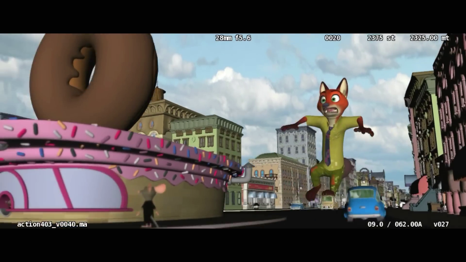 轉載：瘋狂動物城布局展示 - 小嚙齒動物城刪除的場景  Zootopia Layout Reel - Little Rodentia Deleted Scene